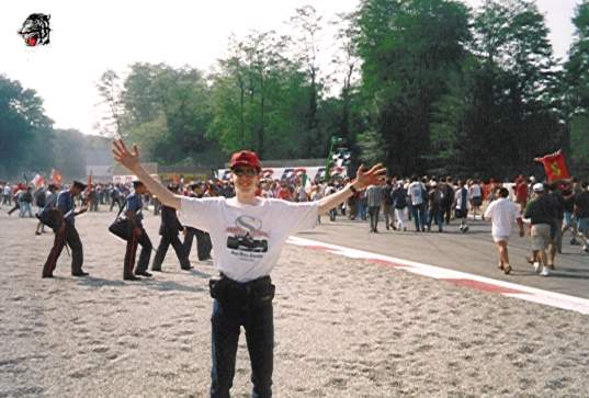 This Photo of me was made at the Formula 1 Track in Monza/Italy! (September 12th, 1999)
