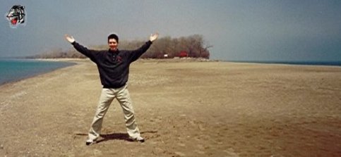 This is me at the Point Pelee National Park - The most southest point of Canada! (May 2nd, 2000)