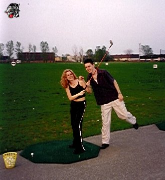 Nadine and I @ the Windsor/CAN Golf Club! (May 4th, 2000)